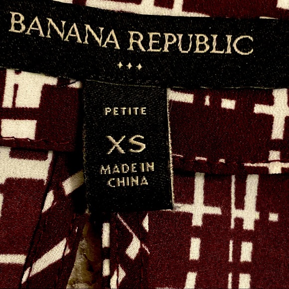 OPEN BACK BANANA REPUBLIC CROSSHATCH BLOUSE SZ XS - Picture 15 of 16